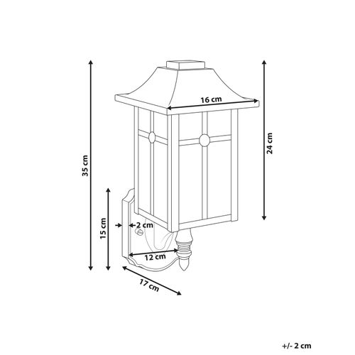 Lampe Murale Pour L'extérieur Alata Noir