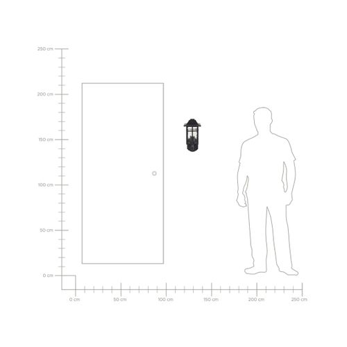 Lampe Murale Pour L'extérieur Alata Noir