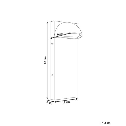 Lampe Murale LED Pour L'extérieur Sajur Noir