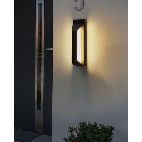 Lampe Murale LED Pour L'extérieur Mawza Avec Détecteur De Mouvement Noir