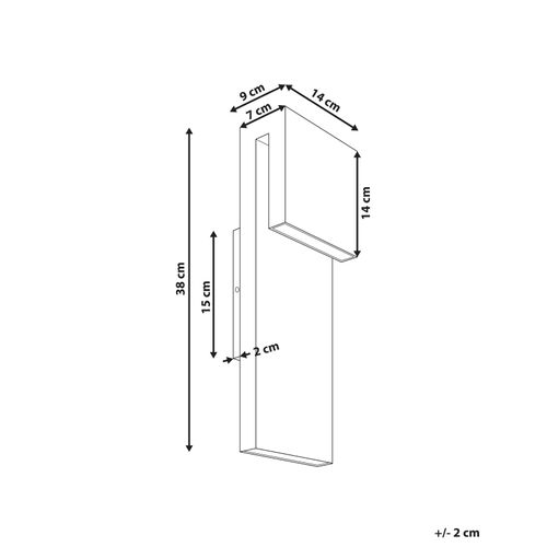 Lampe Murale LED Pour L'extérieur Limonlu Noir