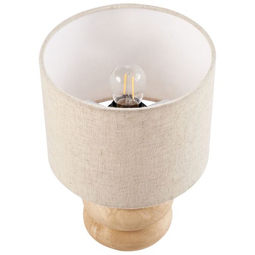 Lampe à Poser Betwa Bois De Manguier Marron Clair