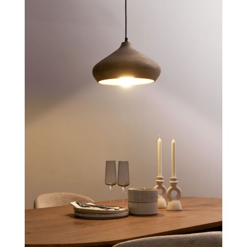 Lampe Suspension Rawi Bois De Manguier Marron Clair