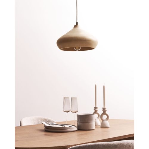 Lampe Suspension Rawi Bois De Manguier Marron Clair