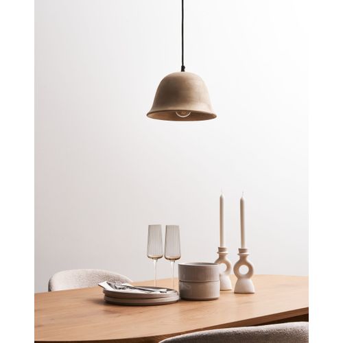 Lampe Suspension Goika Bois De Manguier Marron Clair