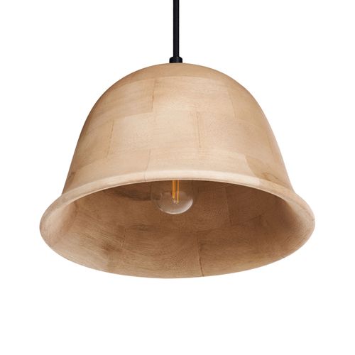 Lampe Suspension Goika Bois De Manguier Marron Clair
