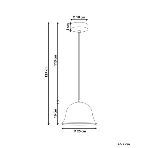 Lampe Suspension Goika Bois De Manguier Marron Clair