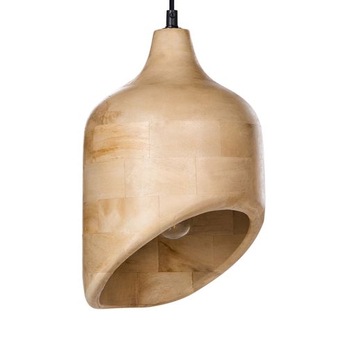Lampe Suspension Gandaki Bois De Manguier Marron Clair