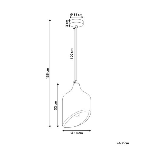Lampe Suspension Gandaki Bois De Manguier Marron Clair