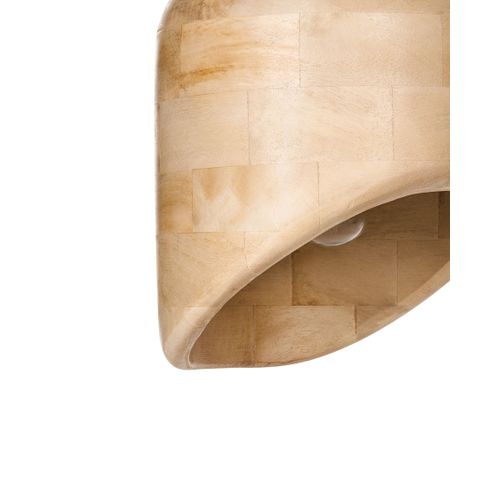 Lampe Suspension Gandaki Bois De Manguier Marron Clair