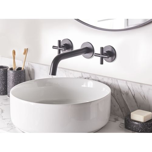 Robinet De Lavabo Mural Kaieteur Laiton Noir
