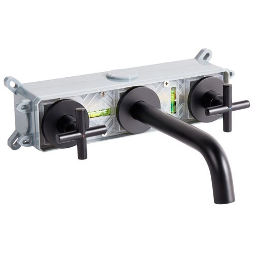 Robinet De Lavabo Mural Kaieteur Laiton Noir