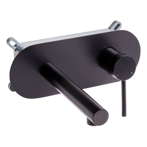 Robinet De Lavabo Mural Clavijo Laiton Noir