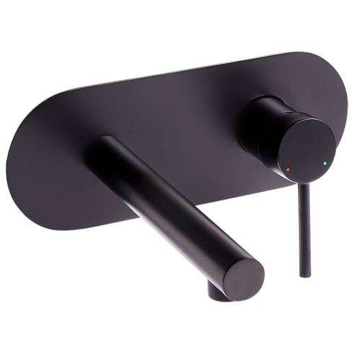 Robinet De Lavabo Mural Clavijo Laiton Noir
