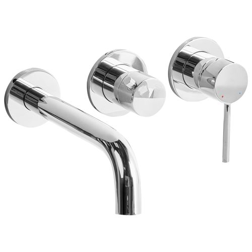 Robinet De Douche Mural Javira Argenté