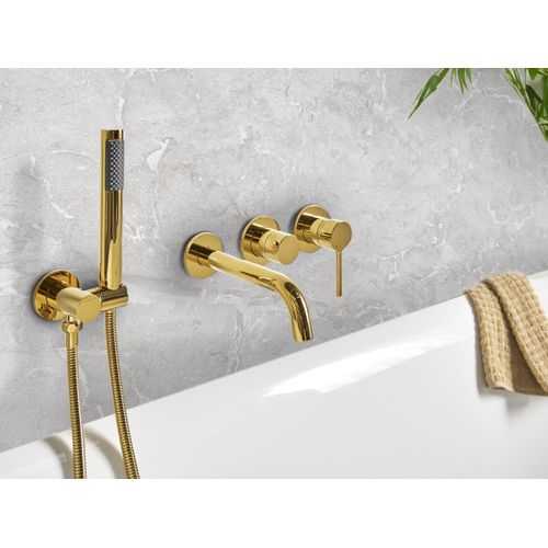 Robinet De Douche Mural Javira Doré