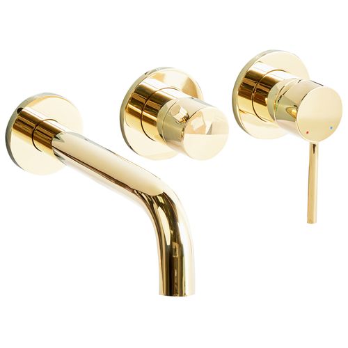 Robinet De Douche Mural Javira Doré