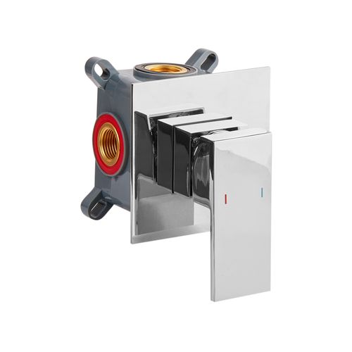 Robinet De Lavabo Mural Karuay Laiton Argenté