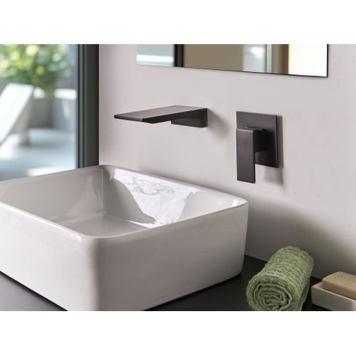Robinet De Lavabo Mural Karuay Laiton Noir