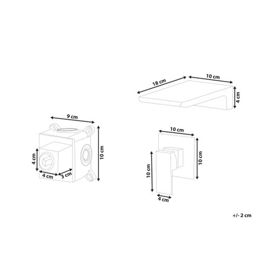 Robinet De Lavabo Mural Karuay Laiton Noir