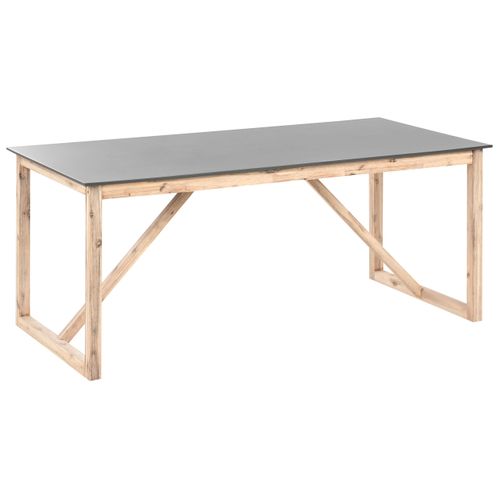 Table De Salle à Manger De Jardin Notteri 180 Cm 90 Cm Béton Gris