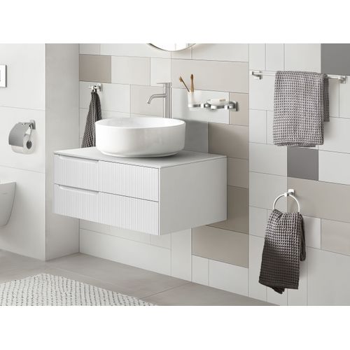 Lot De 6 Pièces De Quincaillerie Pour Salle De Bain Pocone Avec Porte-serviettes Et Crochets Argenté