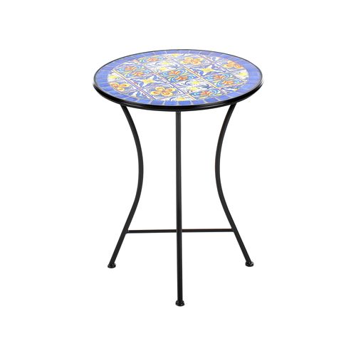 Table Bistrot Coriano 60 Cm 60 Cm Métal Noir