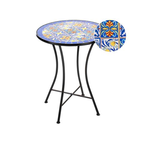 Table Bistrot Coriano 60 Cm 60 Cm Métal Noir
