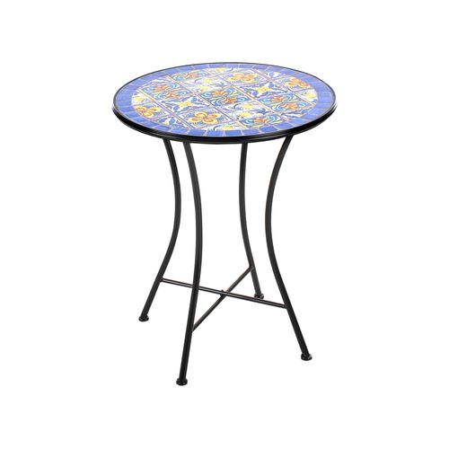 Table Bistrot Coriano 60 Cm 60 Cm Métal Noir