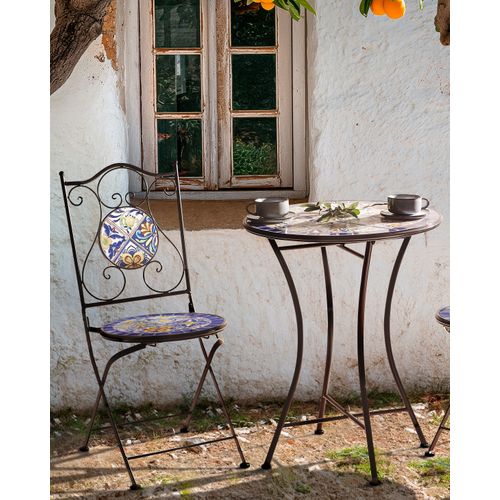 Lot De 2 Chaises De Jardin Coriano Pliant Métal Noir