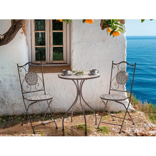 Table Bistrot Chapeco 60 Cm 60 Cm Métal Noir