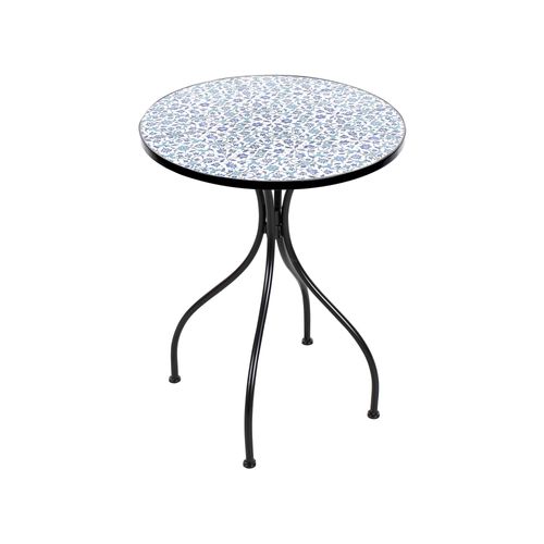 Table Bistrot Chapeco 60 Cm 60 Cm Métal Noir