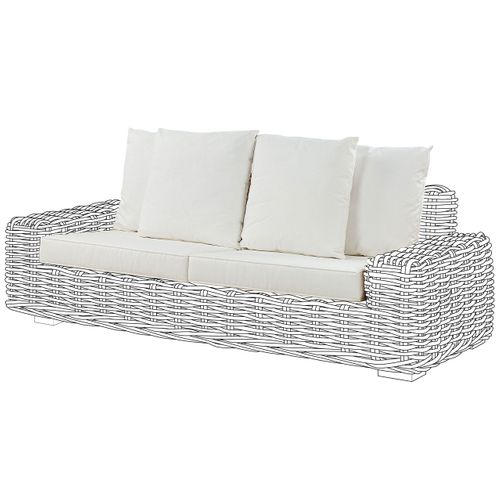 Ensemble De Housses De Coussins D'extérieur Forli Blanc