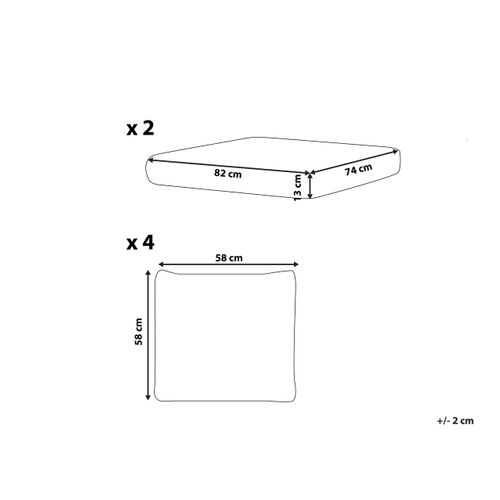 Ensemble De Housses De Coussins D'extérieur Forli Blanc