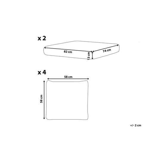 Ensemble De Housses De Coussins D'extérieur Forli Blanc