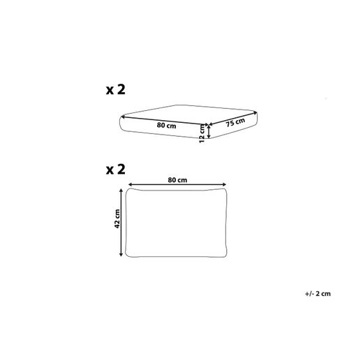 Ensemble De Housses De Coussins D'extérieur Ardea Blanc