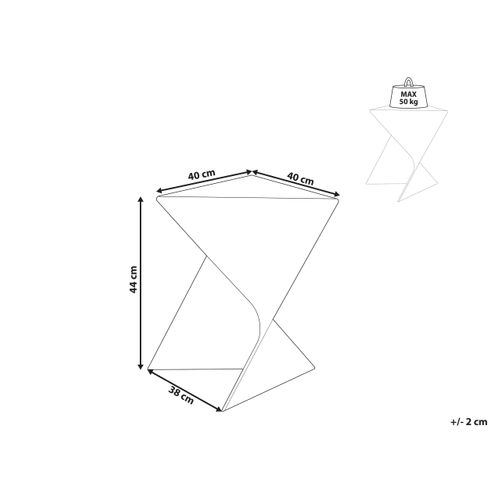 Bout de canapé Pecos Blanc