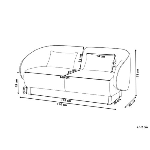 Canapé Umea Tissu Beige Clair