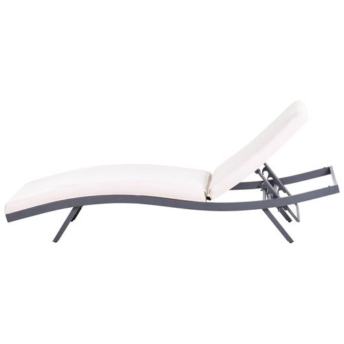 Transat Avec Coussin Amelia Métal Beige Clair