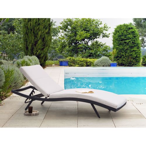 Transat Avec Coussin Amelia Métal Beige Clair