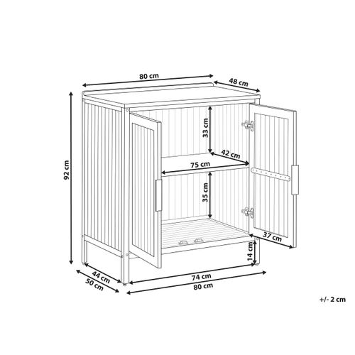 Meuble De Cuisine D'extérieur Ivrea Bois D'acacia Certifié Marron