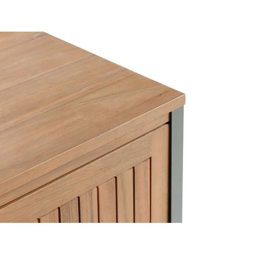 Meuble De Cuisine D'extérieur Ivrea Bois D'acacia Certifié Marron