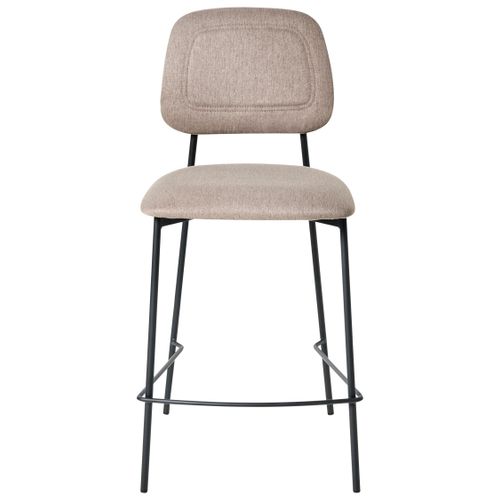 Lot De 2 Chaises De Bar Duette Lin Synthétique Taupe