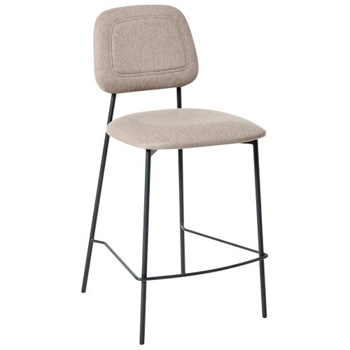 Lot De 2 Chaises De Bar Duette Lin Synthétique Taupe