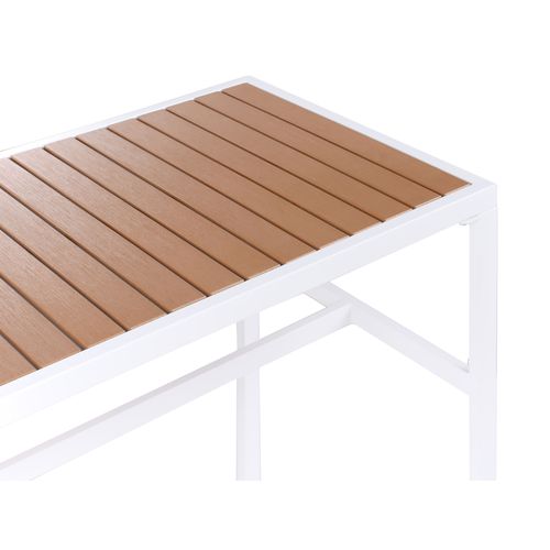 Ilot De Cuisine Extérieure Avetrana Métal Marron/blanc