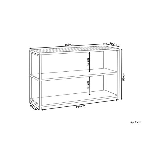 Ilot De Cuisine Extérieure Avetrana Métal Marron/blanc