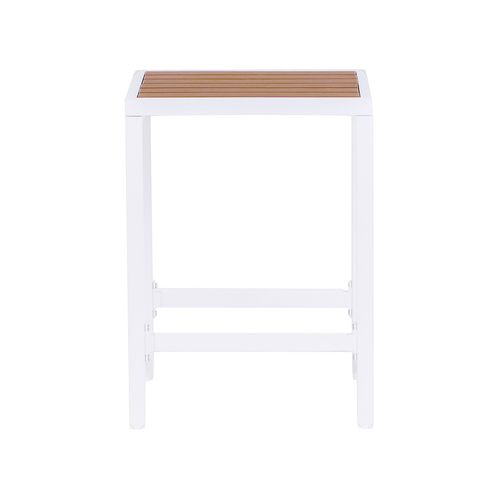 Ensemble De Bar De Jardin 2 Places Avetrana Métal Marron/blanc