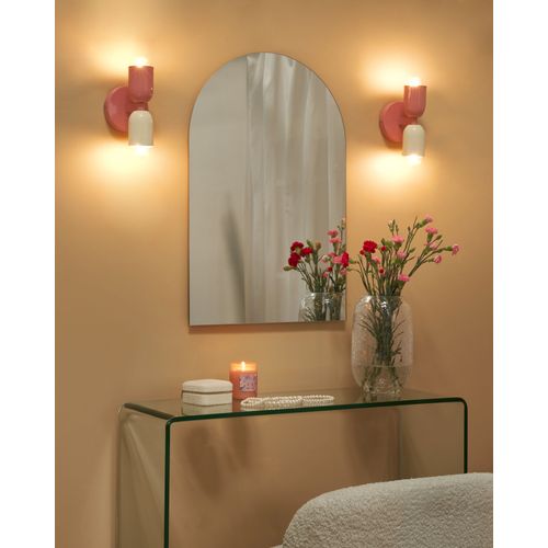 Lot De 2 Lampes Murales Topi Métal Rose Pastel