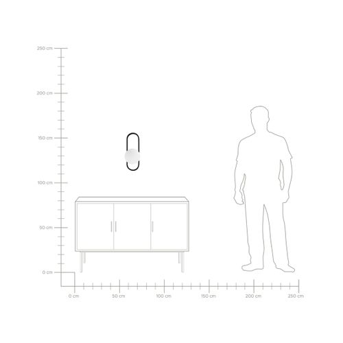 Lampe Murale Vardi Métal Noir