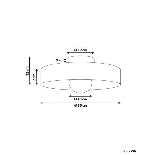 Plafonnier Luguse Verre Vert